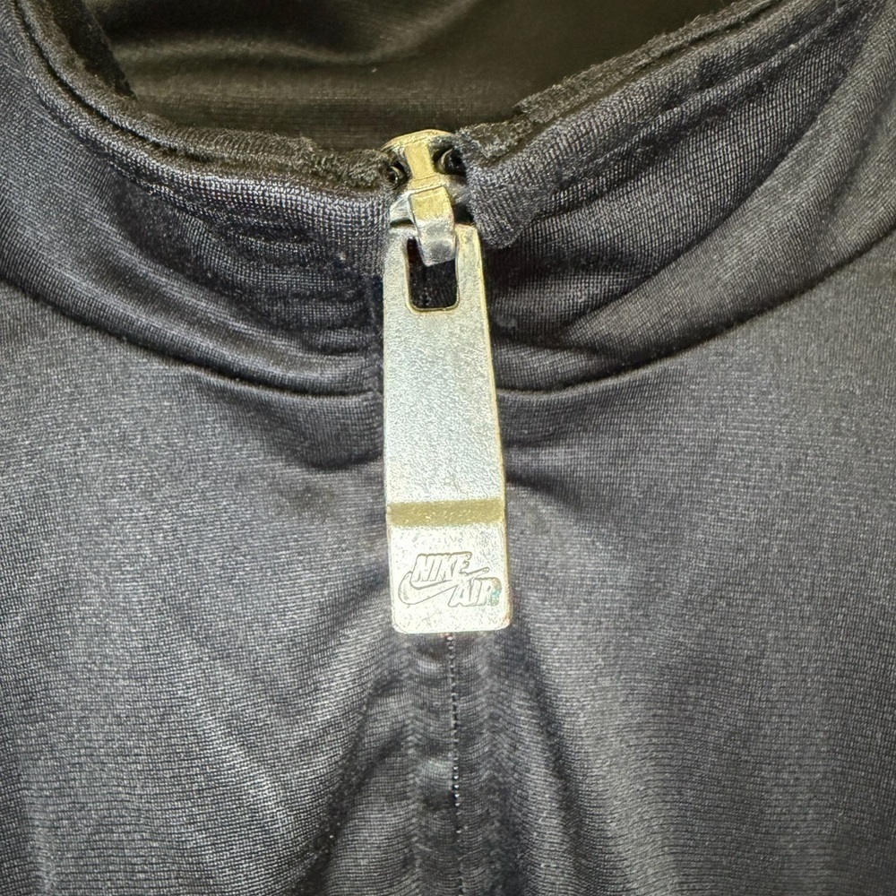 Nike Jacket Mens Large Black Air Full Zip Track Windbreaker Athletic Retro Style - Picture 3 of 8